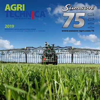 AGRITECHNICA 2019: New SAMSON Smart Farming applications